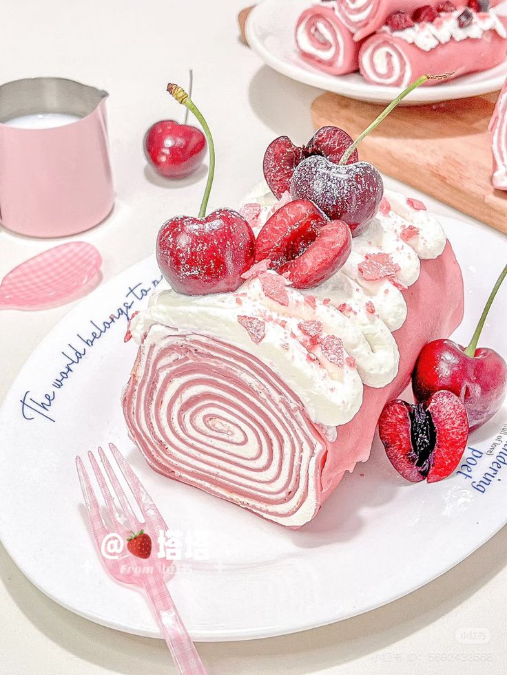 Cherry Cake Roll